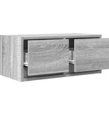VidaXL Tv-meubelen 2 st 60x31x25,5 cm bewerkt hout grijs sonoma eiken