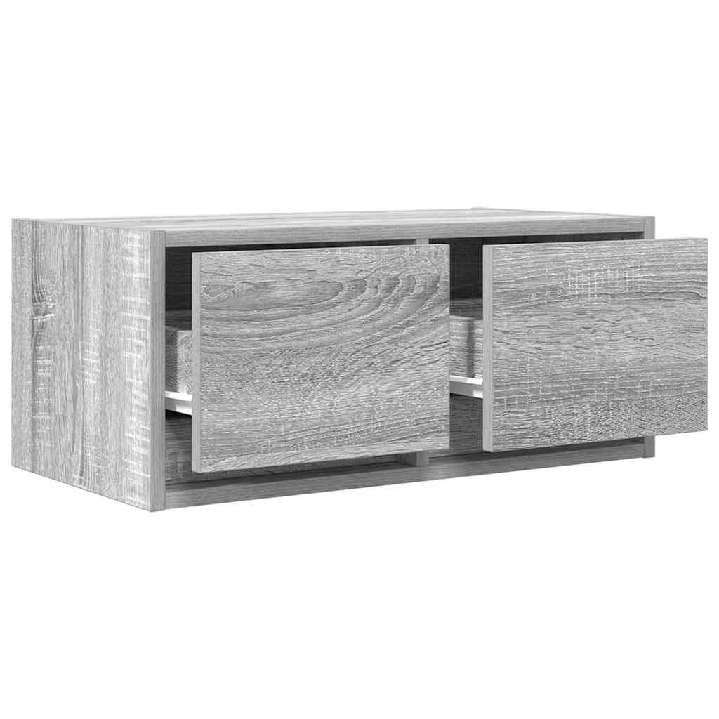 VidaXL Tv-meubelen 2 st 60x31x25,5 cm bewerkt hout grijs sonoma eiken
