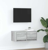 VidaXL TV-meubel 60x31x25,5 cm bewerkt hout grijs sonoma eikenkleurig
