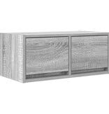 VidaXL TV-meubel 60x31x25,5 cm bewerkt hout grijs sonoma eikenkleurig