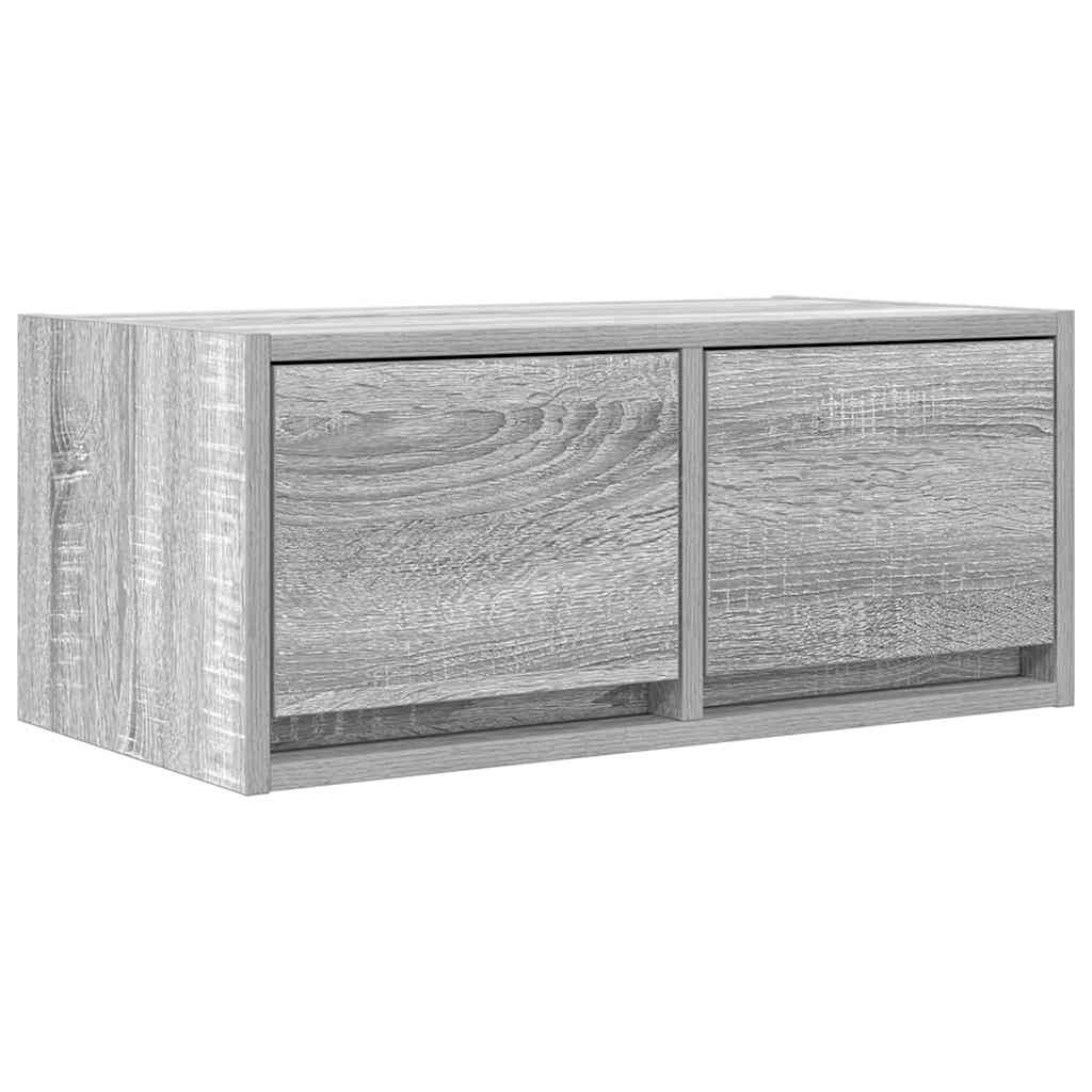 VidaXL TV-meubel 60x31x25,5 cm bewerkt hout grijs sonoma eikenkleurig