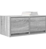 VidaXL TV-meubel 60x31x25,5 cm bewerkt hout grijs sonoma eikenkleurig