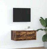 VidaXL TV-meubel 60x31x25,5 cm bewerkt hout gerookt eikenkleurig