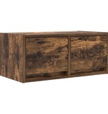VidaXL TV-meubel 60x31x25,5 cm bewerkt hout gerookt eikenkleurig