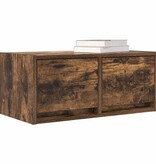 VidaXL TV-meubel 60x31x25,5 cm bewerkt hout gerookt eikenkleurig