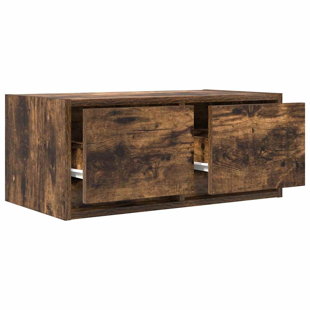 VidaXL TV-meubel 60x31x25,5 cm bewerkt hout gerookt eikenkleurig