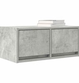 VidaXL Tv-meubels 2 st 60x31x25,5 cm bewerkt hout betongrijs