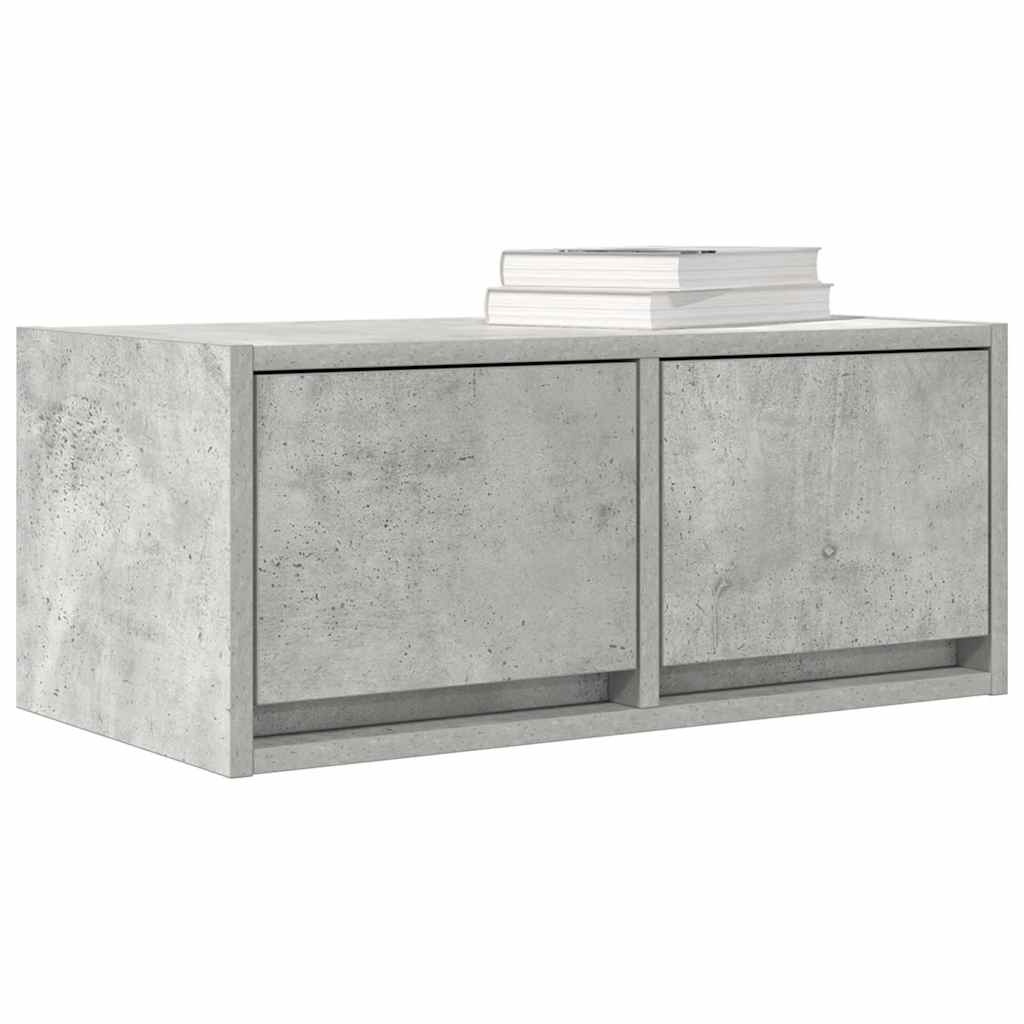 VidaXL Tv-meubels 2 st 60x31x25,5 cm bewerkt hout betongrijs