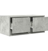 VidaXL Tv-meubels 2 st 60x31x25,5 cm bewerkt hout betongrijs