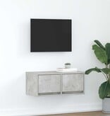 VidaXL TV-meubel 60x31x25,5 cm bewerkt hout betongrijs