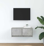 VidaXL TV-meubel 60x31x25,5 cm bewerkt hout betongrijs