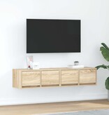 VidaXL Tv-meubelen 2 st 60x31x25,5 cm bewerkt hout sonoma eikenkleurig