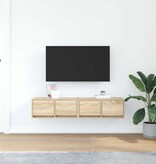 VidaXL Tv-meubelen 2 st 60x31x25,5 cm bewerkt hout sonoma eikenkleurig