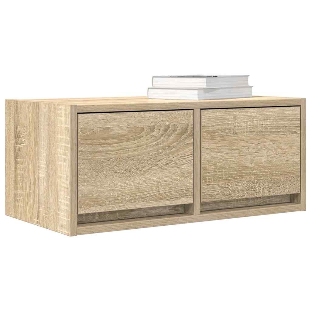 VidaXL Tv-meubelen 2 st 60x31x25,5 cm bewerkt hout sonoma eikenkleurig