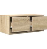 VidaXL Tv-meubelen 2 st 60x31x25,5 cm bewerkt hout sonoma eikenkleurig