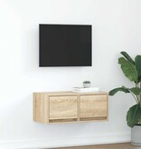 VidaXL TV-meubel 60x31x25,5 cm bewerkt hout sonoma eikenkleurig