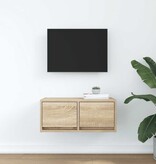 VidaXL TV-meubel 60x31x25,5 cm bewerkt hout sonoma eikenkleurig