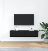 VidaXL Tv-kasten 60x31x25,5 cm spaanplaat zwart eikenkleurig