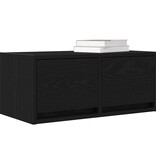VidaXL Tv-kasten 60x31x25,5 cm spaanplaat zwart eikenkleurig