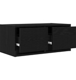 VidaXL Tv-kasten 60x31x25,5 cm spaanplaat zwart eikenkleurig