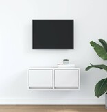 VidaXL Tv-meubel 60x31x25,5 cm bewerkt hout wit