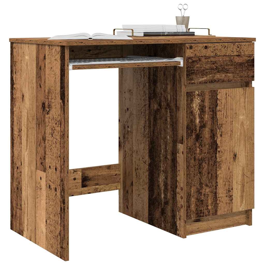 VidaXL Bureau 86x49x76 cm spaanplaat oud hout