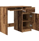 VidaXL Bureau 86x49x76 cm spaanplaat oud hout