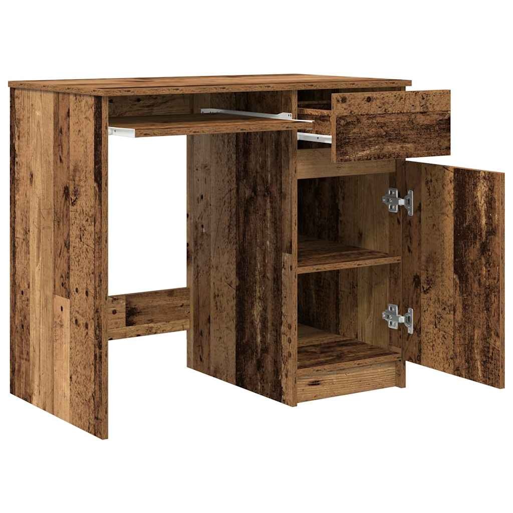 VidaXL Bureau 86x49x76 cm spaanplaat oud hout