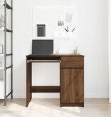VidaXL Bureau 86x49x76 cm spaanplaat bruin eikenkleurig
