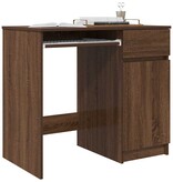 VidaXL Bureau 86x49x76 cm spaanplaat bruin eikenkleurig