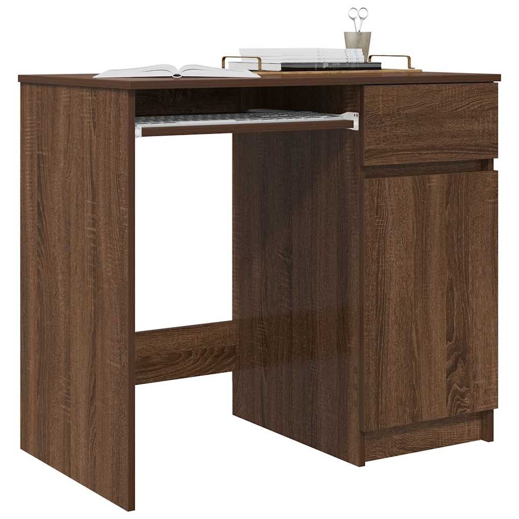 VidaXL Bureau 86x49x76 cm spaanplaat bruin eikenkleurig