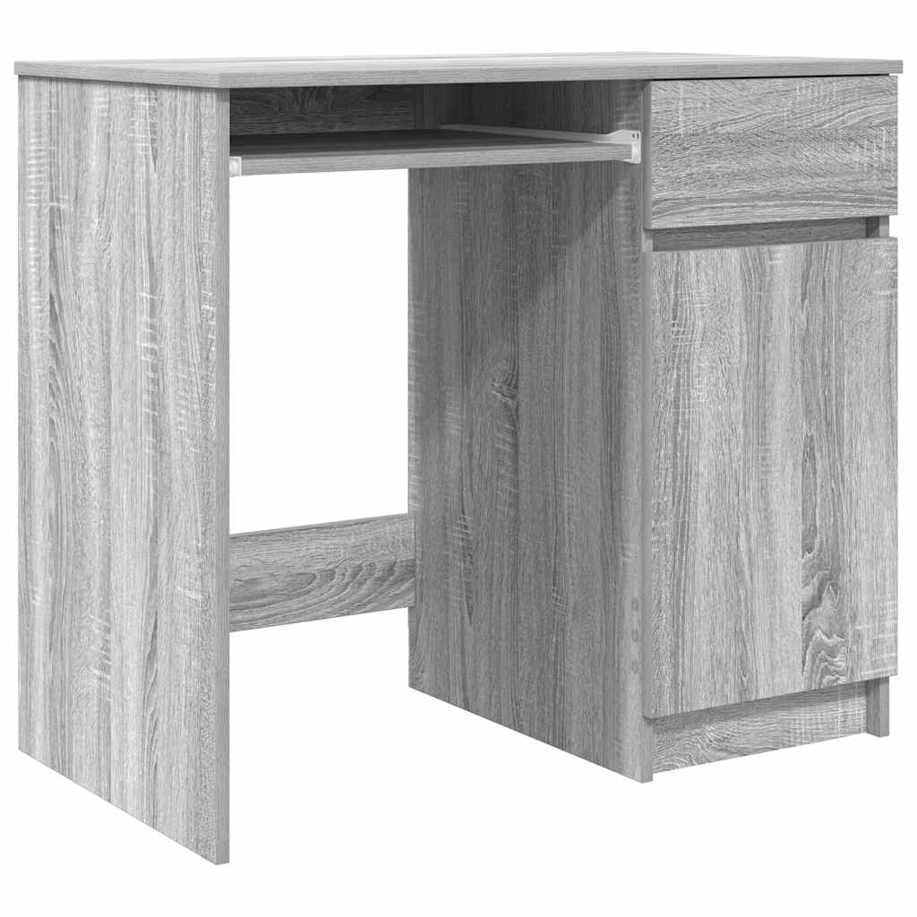 VidaXL Bureau 86x49x76 cm spaanplaat grijs sonoma