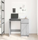VidaXL Bureau 86x49x76 cm spaanplaat grijs sonoma