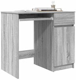 VidaXL Bureau 86x49x76 cm spaanplaat grijs sonoma