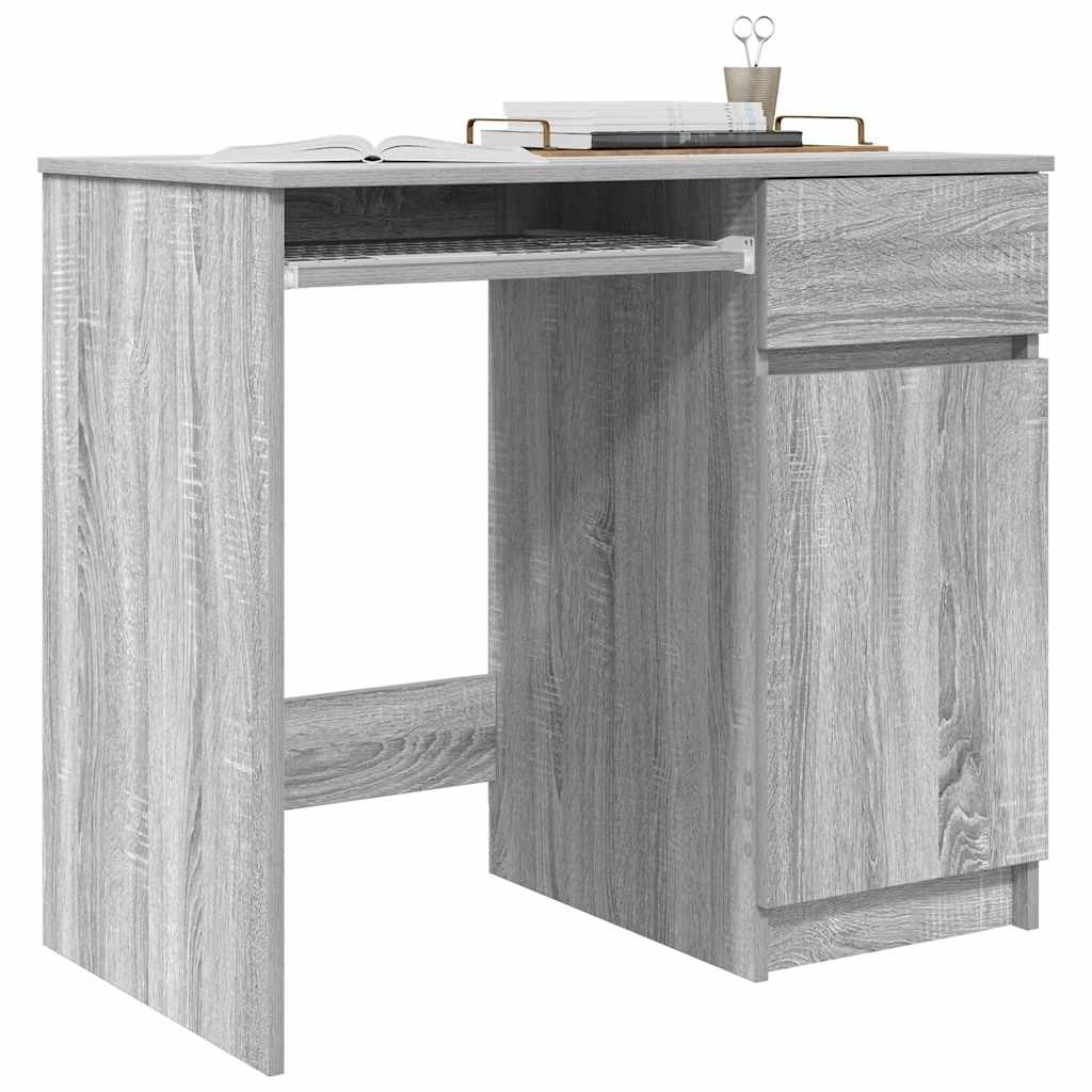 VidaXL Bureau 86x49x76 cm spaanplaat grijs sonoma