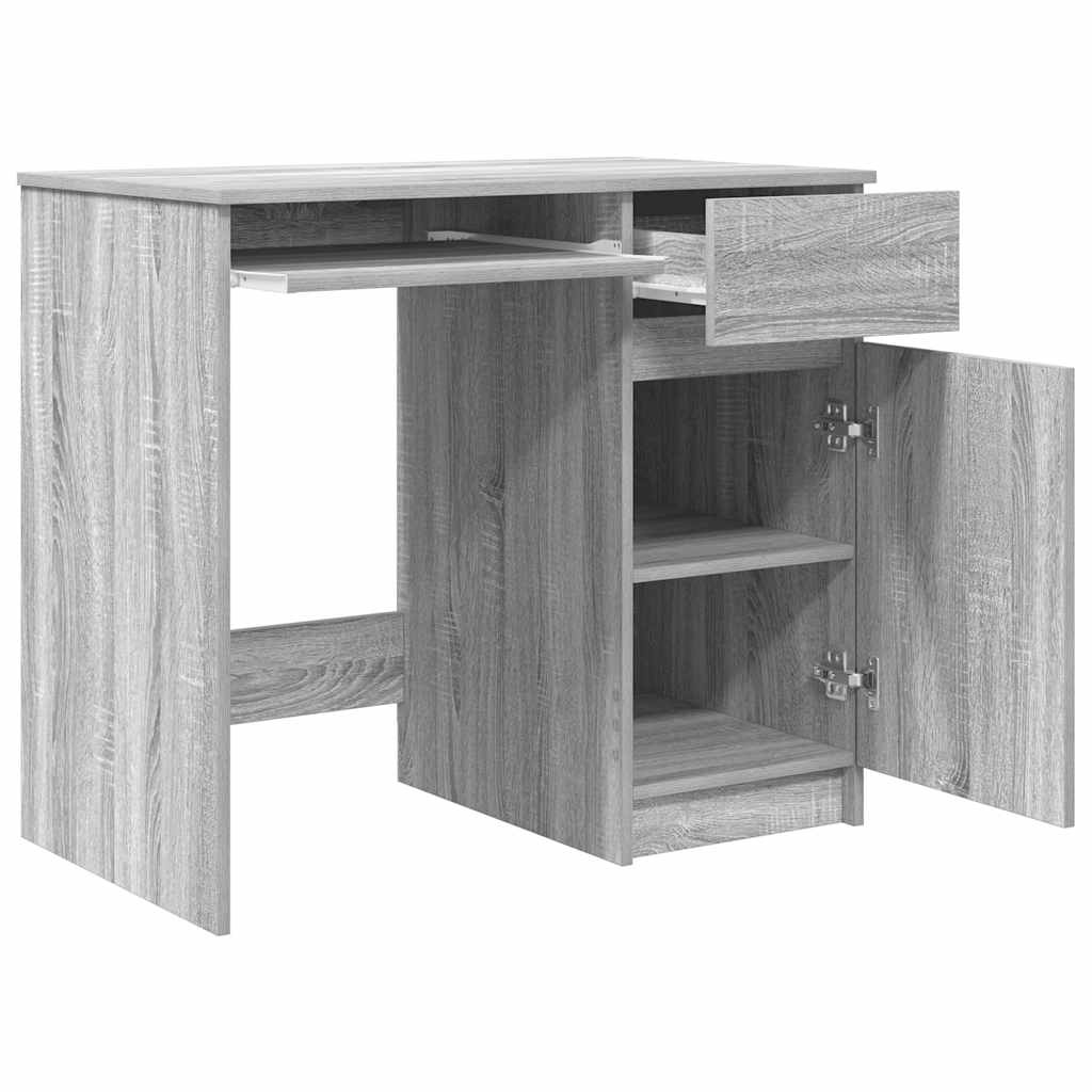 VidaXL Bureau 86x49x76 cm spaanplaat grijs sonoma