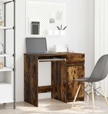 VidaXL Bureau 86x49x76 cm spaanplaat gerookt eikenkleurig