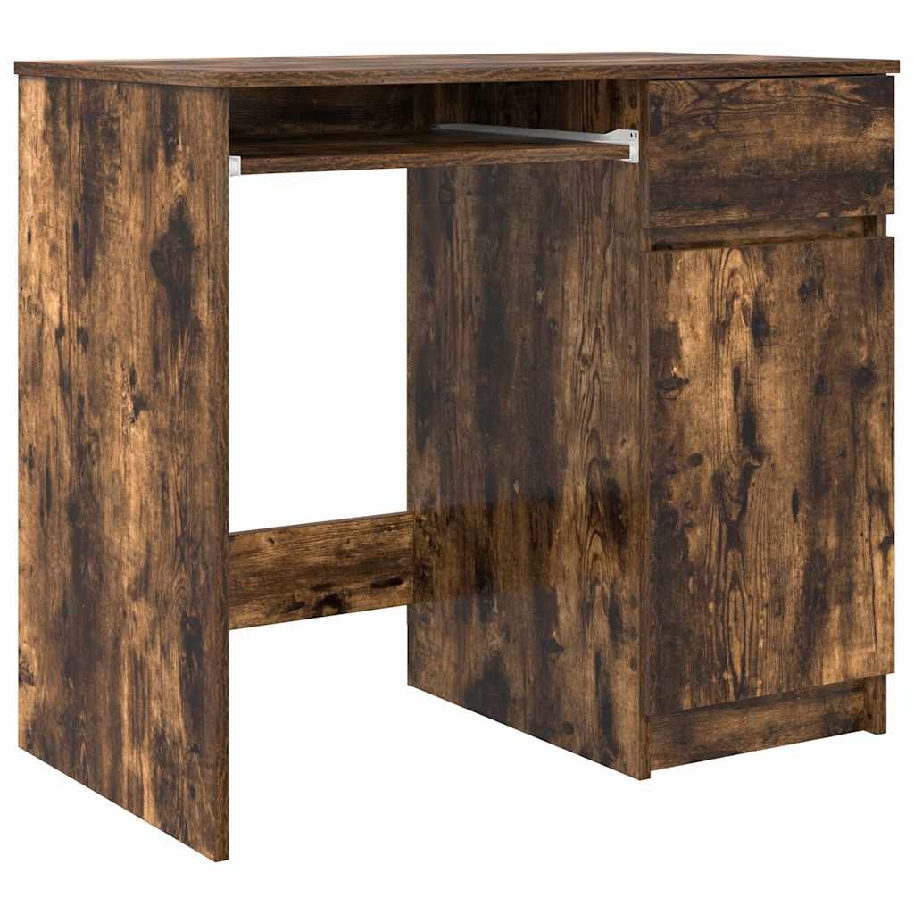 VidaXL Bureau 86x49x76 cm spaanplaat gerookt eikenkleurig