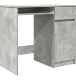 VidaXL Bureau 86x49x76 cm spaanplaat betongrijs