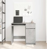 VidaXL Bureau 86x49x76 cm spaanplaat betongrijs
