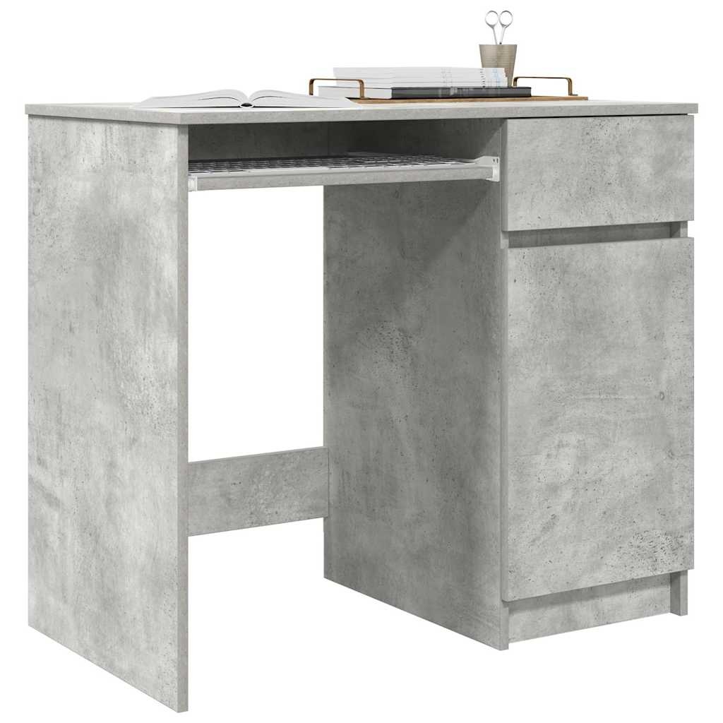 VidaXL Bureau 86x49x76 cm spaanplaat betongrijs