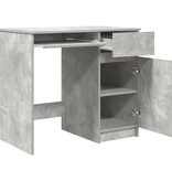 VidaXL Bureau 86x49x76 cm spaanplaat betongrijs