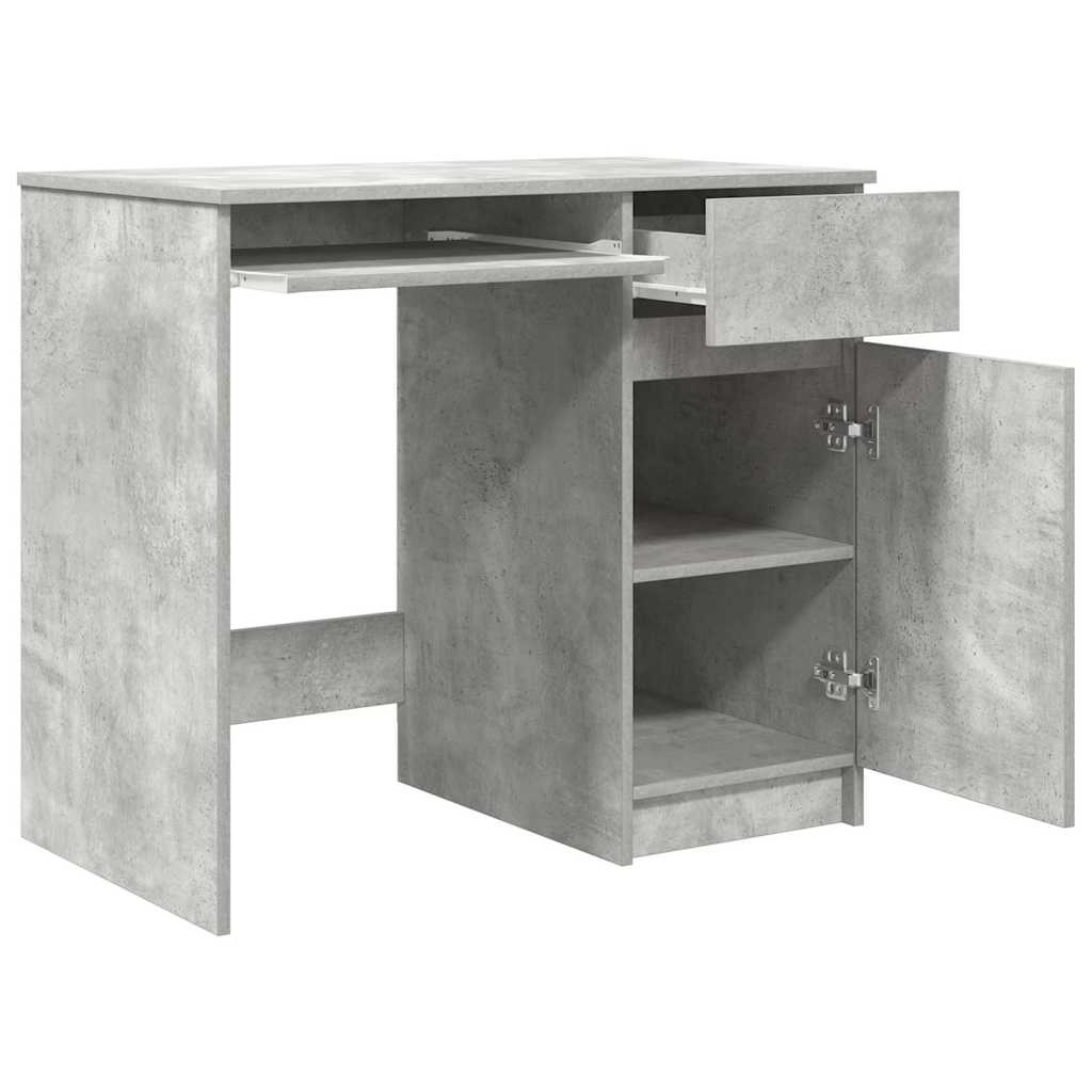 VidaXL Bureau 86x49x76 cm spaanplaat betongrijs