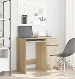 VidaXL Bureau 86x49x76 cm spaanplaat sonoma eikenkleurig