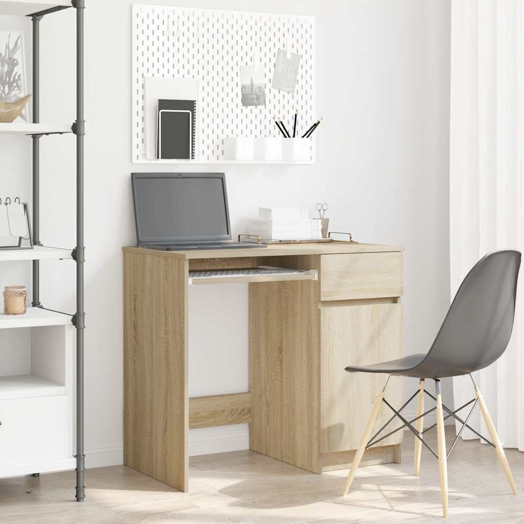 VidaXL Bureau 86x49x76 cm spaanplaat sonoma eikenkleurig