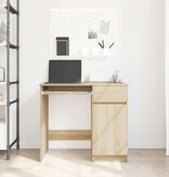 VidaXL Bureau 86x49x76 cm spaanplaat sonoma eikenkleurig