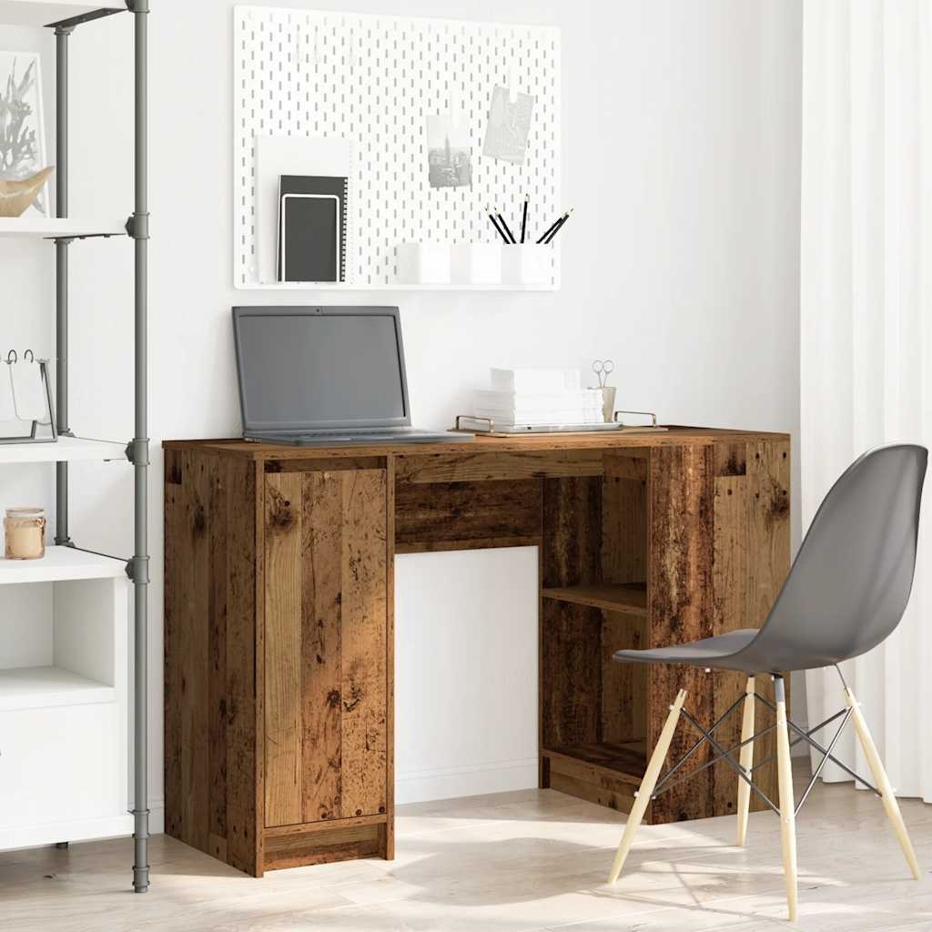 VidaXL Bureau 120x42x76 cm spaanplaat oud hout
