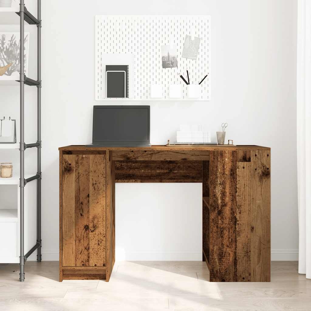 VidaXL Bureau 120x42x76 cm spaanplaat oud hout