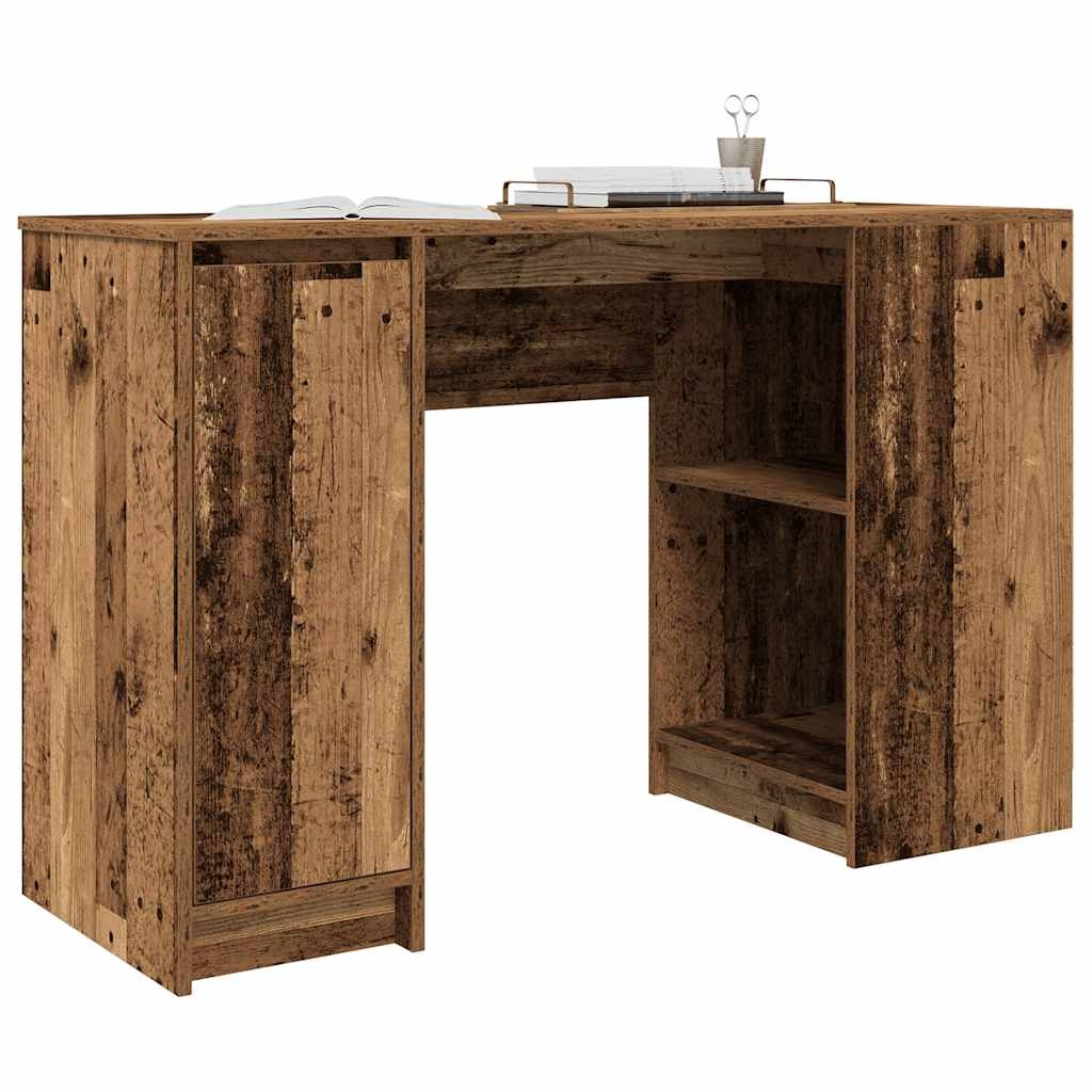 VidaXL Bureau 120x42x76 cm spaanplaat oud hout