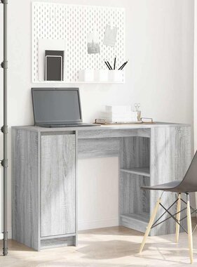 VidaXL Bureau 120x42x76 cm spaanplaat grijs sonoma